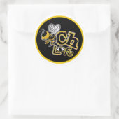 STICKER ROND VIE DE PLAGE (Sac)