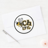 STICKER ROND VIE DE PLAGE (Enveloppe)