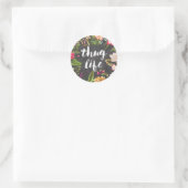 Sticker Rond Vie de pouce (Sac)