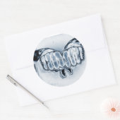 STICKER ROND VIE MÉTTALIQUE DU THUG (Enveloppe)