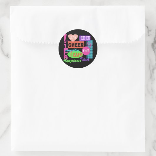 Sticker Rond Vie plus rapide (Sac)