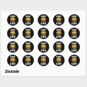 Sticker Rond Vie scout | Camping Scouts Scouting Cadeau (Feuille)
