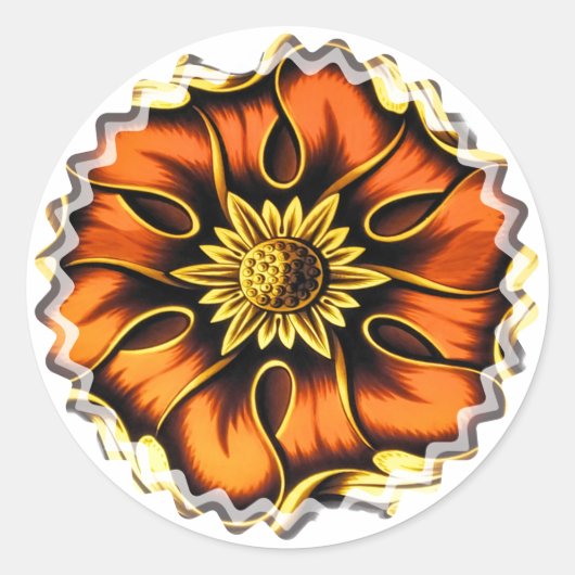 STICKER ROND VIEILLE ANGLETERRE EN VERRE STAINÉ (Devant)