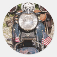 vieille moto de la police indienne