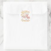 Sticker Rond Vielles Rangées Fumer Viandes Et Clapper Les Cheek (Sac)