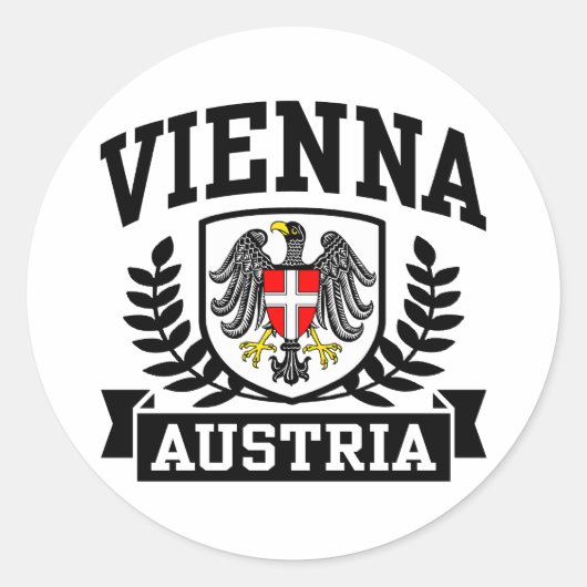 Sticker Rond Vienne Autriche (Devant)