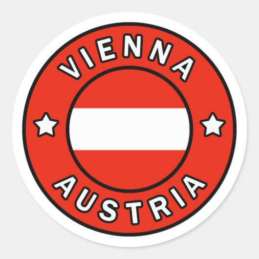 Sticker Rond Vienne Autriche (Devant)