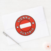 Sticker Rond Vienne Autriche (Enveloppe)