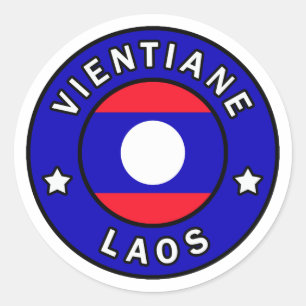 Sticker Rond Vientiane Laos