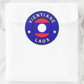 Sticker Rond Vientiane Laos (Sac)