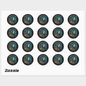 Sticker Rond Vierge (Feuille)