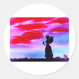 Sticker Rond Vierge