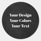 Sticker Rond Vierge - Créez votre propre personnalisation (Devant)