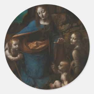 Sticker Rond vierge des rochers