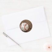 Sticker Rond vieux baseball (Enveloppe)