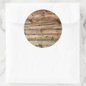 Sticker Rond Vieux bois de chêne texture arrière - plan autocol (Sac)