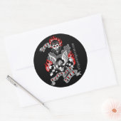 Sticker Rond Vieux, bruyants et lents (couleur) (Enveloppe)