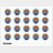 Sticker Rond Vieux Champagne Master (Feuille)