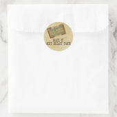 Sticker Rond Vieux Dude (Sac)