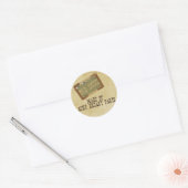 Sticker Rond Vieux Dude (Enveloppe)