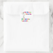 Sticker Rond Vieux hippies (Sac)