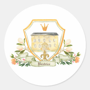 Sticker Rond Vieux Monde Shakespeare Fairytale