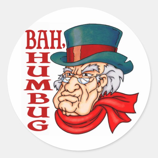 Sticker Rond Vieux Scrooge (Devant)