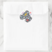 Sticker Rond vieux vinyle (Sac)