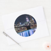 Sticker Rond View of New York (Enveloppe)