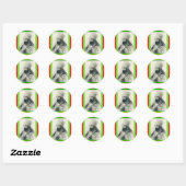 Sticker Rond vif (Feuille)