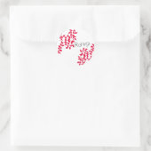 Sticker Rond Vignes rouges RSVP (Sac)