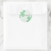 Sticker Rond Vignes Vertes Tendre RSVP (Sac)