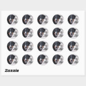 Sticker Rond Vignette "Appenzeller Sennenhund" (Feuille)
