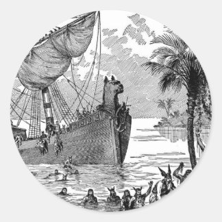 Sticker Rond Viking