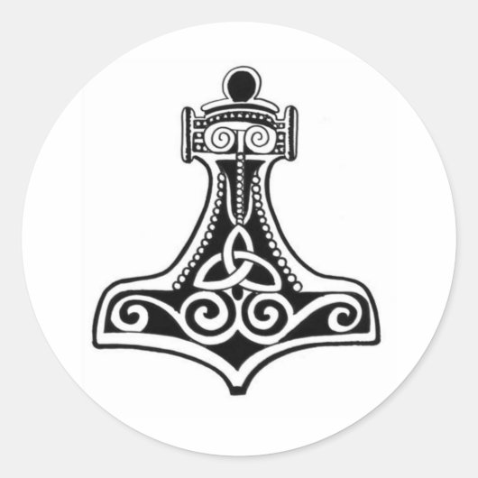 Sticker Rond Viking (Devant)
