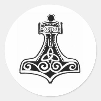 Sticker Rond Viking
