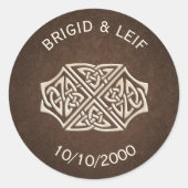 Sticker Rond Viking Celtic Gamer Mariage (Devant)