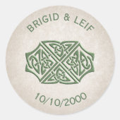 Sticker Rond Viking Celtic Gamer Mariage (Devant)