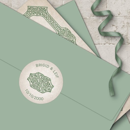 Sticker Rond Viking Celtic Gamer Mariage