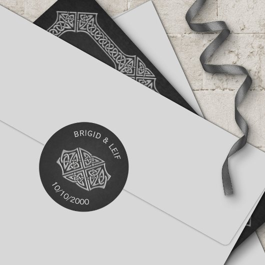 Sticker Rond Viking Celtic Gamer Mariage