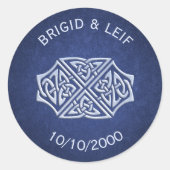 Sticker Rond Viking Celtic Gamer Mariage (Devant)