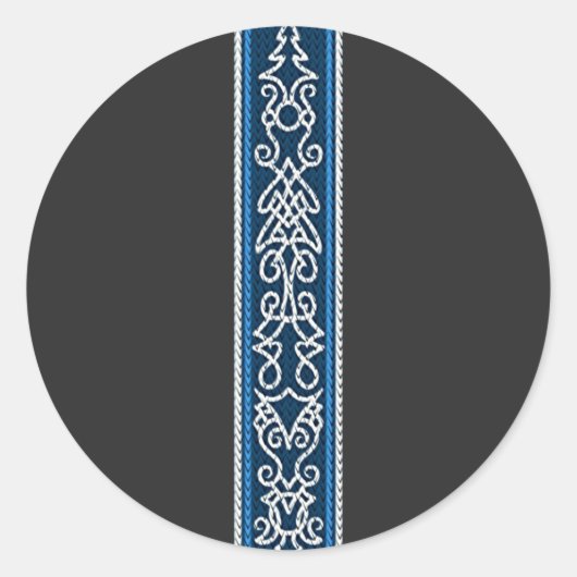 Sticker Rond Viking pattern (Devant)