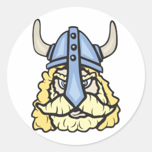 Sticker Rond Viking ! Personnalisable !