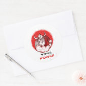 Sticker Rond viking power (Enveloppe)