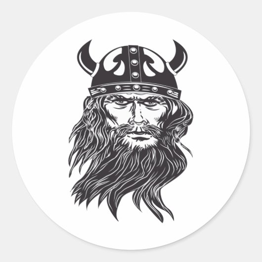STICKER ROND VIKINGS (Devant)