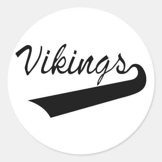 Sticker Rond Vikings (Devant)