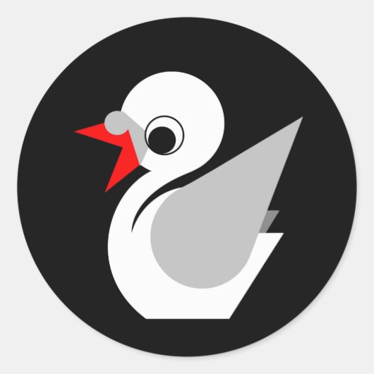 Sticker Rond Vilain canard (Devant)