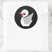 Sticker Rond Vilain canard (Sac)