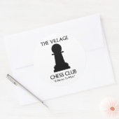 Sticker Rond Village Chess Club (Enveloppe)