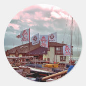 STICKER ROND VILLAGES DE WALES (Devant)